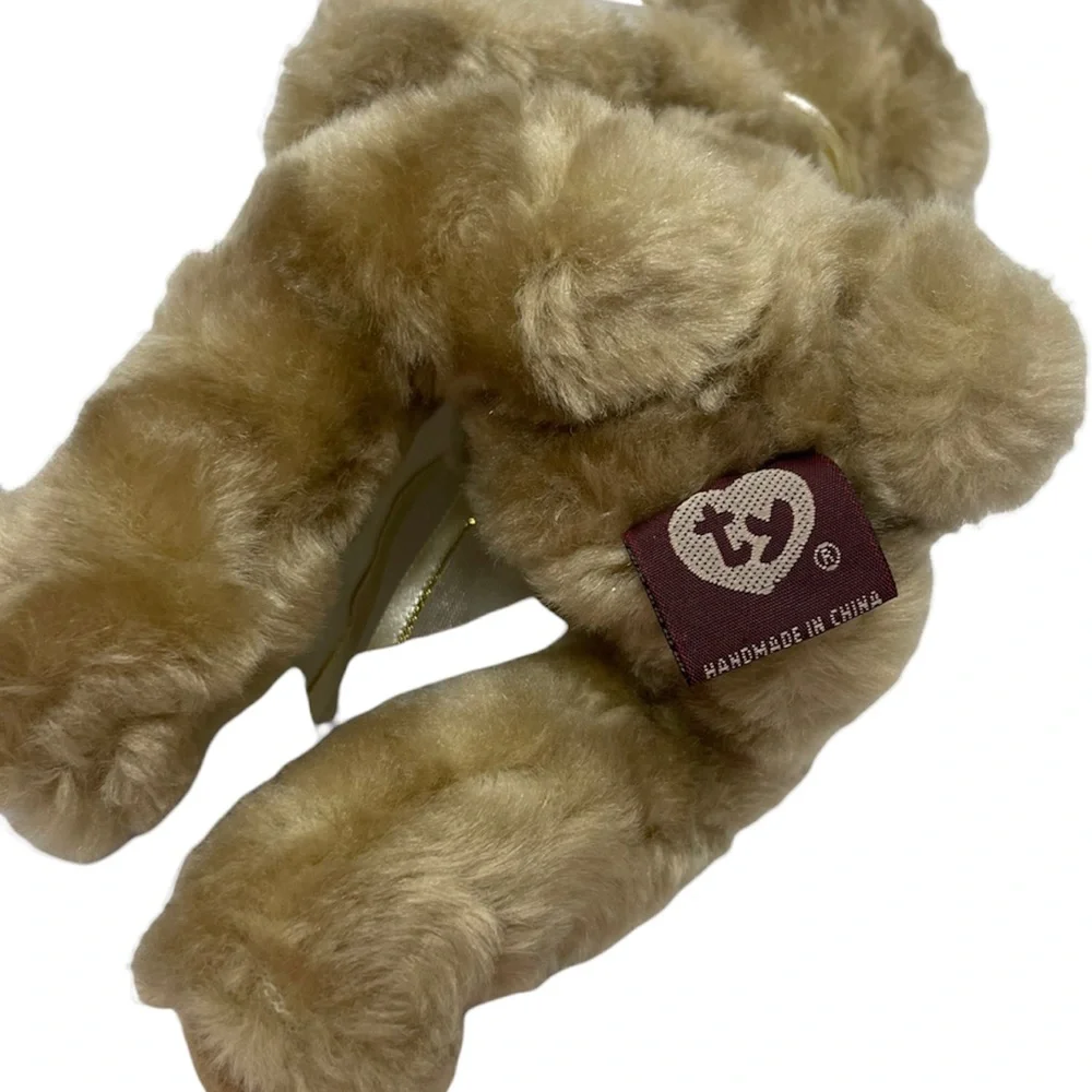 Vintage Teddy Bear Plush Attic Treasures Beverly Gold 93 TY Collectible Classic